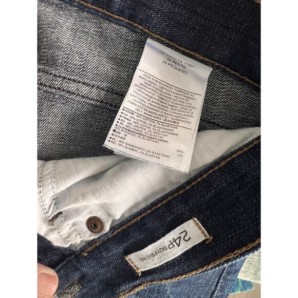 Banana Republic Boyfriend Blue Jeans Size 24P - Picture 4 of 5